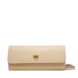 PINKO Kabelka PINKO Love Tiny Brids Wallet C AI 25-26 PCPL 103765 A0F1 Béžová