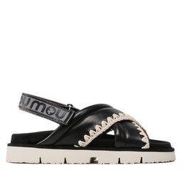 Mou Sandalen Mou New # 03 Criss-Cross Upper SW461004C Schwarz