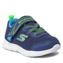 Skechers Sneakersy Skechers Mini Trainer 407305N/NVLM Navy/Lime