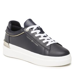 Tommy Hilfiger Sneakers Tommy Hilfiger Lux Metallic Cupsole Sneaker FW0FW07030 Space Blue DW6