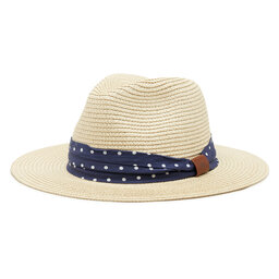 Lauren Ralph Lauren Klobúk Lauren Ralph Lauren Packble Fdra 454914468001 Natural/Navy Polkadot