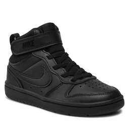 Nike Обувь Nike Court Borough Mid 2 (Psv) CD7783 001 Black/Black/Black