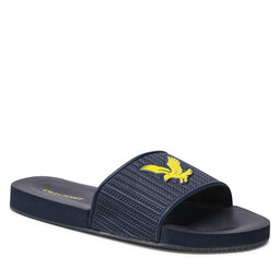 Lyle & Scott Papucs Lyle & Scott Easy Slide FW1407 Dark Navy Z271