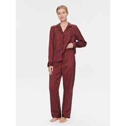 Tommy Hilfiger Tommy Hilfiger Pijama UW0UW04830 Guinda/burdeos Relaxed Fit
