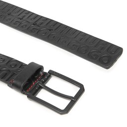 

Чоловічий ремінь Hugo Gengol 50503388 Black 001, Чорний