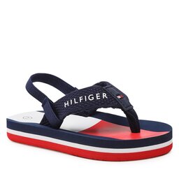 Tommy Hilfiger Szandál Tommy Hilfiger Flag Flap Flop T1B8-32917-0058 Blue 800