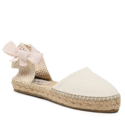 Manebi Espadrilės Manebi Organic Hemp Flat Valenciana Espadrilles O 7.0 P0 White