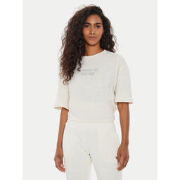 Guess Guess T-Shirt W4YI18 JA914 Εκρού Regular Fit