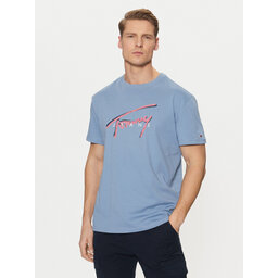 Tommy Jeans Tommy Jeans Marškinėliai Signature DM0DM21109 Mėlyna Regular Fit