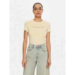 Tommy Jeans Tommy Jeans Футболка Linear DW0DW18398 Жовтий Slim Fit
