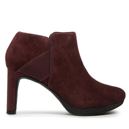 

Ботильйони Clarks Ambyr Gem 261686014 Burgundy Suede, Коричневий