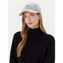 Polo Ralph Lauren Czapka z daszkiem Polo Ralph Lauren 455981420004 Szary