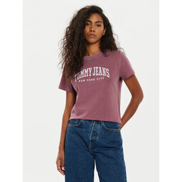 Tommy Jeans Tommy Jeans T-Shirt Varsity DW0DW19826 Violett Regular Fit