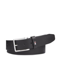 Tommy Hilfiger Cintura da uomo Tommy Hilfiger Oliver 3.5 Adj AM0AM12166 Nero