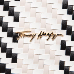 

Сумка Tommy Hilfiger Iconic Tommy Tote Woven AW0AW12320 0F6, Чорний