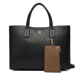 Tommy Hilfiger Сумка Tommy Hilfiger Th Icon Mini Tote AW0AW18233 Чорний