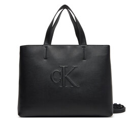 Calvin Klein Jeans Torebka Calvin Klein Jeans Sculpted Mini Ew Tote LV04K3111G Czarny