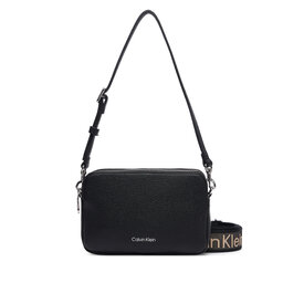 Calvin Klein Handtasche Calvin Klein Webbing 2X Strap Camera Bag LV04F3656G Schwarz