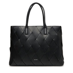 Calvin Klein Borsetta Calvin Klein Ck Woven Medium Shopper K60K612994 Nero