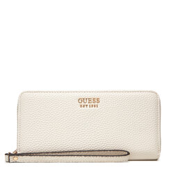 Guess Голям дамски портфейл Guess Brenton Slg SWPG96 48146 Екрю
