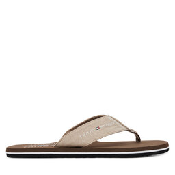 Tommy Hilfiger Σαγιονάρες Tommy Hilfiger Chambray Beach Sandal FM0FM05570 Μπεζ