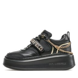 

Снікерcи KARL LAGERFELD KL63540E Black Lthr W/Gold, Чорний
