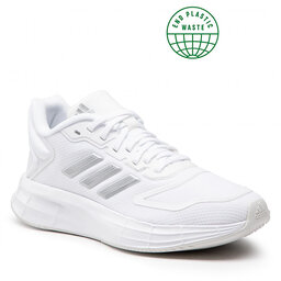 adidas Παπούτσια adidas Duramo 10 GX0713 Cloud White/Silver Metallic/Grey One