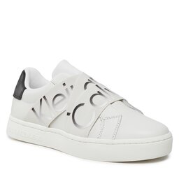 Calvin Klein Jeans Sneakersy Calvin Klein Jeans Classic Cupsole Elast Lth YW0YW01443 Bright White/Creamy White/Black 02Y