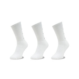 Kappa Σετ 3 ζευγάρια ψηλές κάλτσες unisex Kappa 710069 Bright White 11-0601