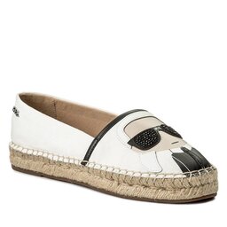 KARL LAGERFELD Alpargatas KARL LAGERFELD KL80111 White Lthr/Textile