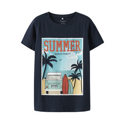 NAME IT NAME IT Marškinėliai Zelo 13239199 Tamsiai mėlyna Standard Fit