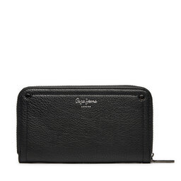 Pepe Jeans Veľká dámska peňaženka Pepe Jeans Icon PL070260 Čierna