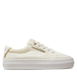 Tommy Hilfiger Zapatillas Tommy Hilfiger Essential Vulc Textile Sneaker FW0FW08323 Écru