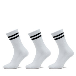 Pepe Jeans 3 pares de calcetines altos unisex Pepe Jeans Rip Cr 3P PLU30024 White 800