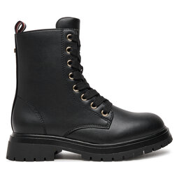 Tommy Hilfiger Schnürstiefeletten Tommy Hilfiger Lace-Up Bootie T3A5-33569-1351 M Schwarz