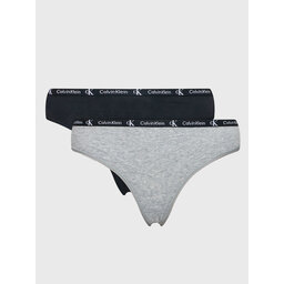 Calvin Klein Underwear Calvin Klein Underwear Набір з 2 пар стрінгів 000QD3990E Кольоровий