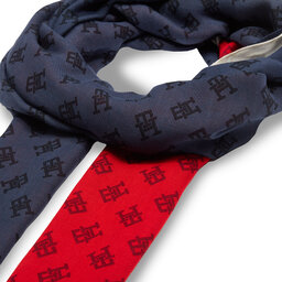 

Шаль Tommy Hilfiger Th Contemporary Scarf AW0AW15791 Space Blue DW6, Cиній