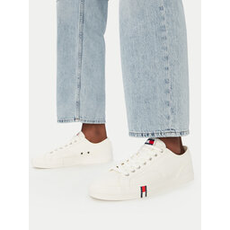 Tommy Jeans Sneakers aus Stoff Tommy Jeans Archive Vulc Y2K EM0EM01674 Weiß