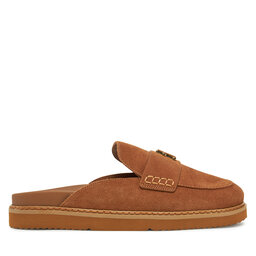 Tommy Hilfiger Чехли Tommy Hilfiger Suede Closed Toe Mule FW0FW08583 Кафяв