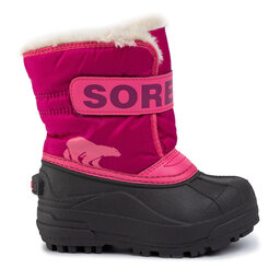Sorel Μπότες Χιονιού Sorel Childrens Snow Commander NC1960 Ροζ