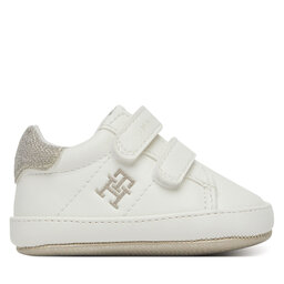 Tommy Hilfiger Сникърси Tommy Hilfiger Low Cut Velcro Sneaker T0A9-33722-1528 Бял