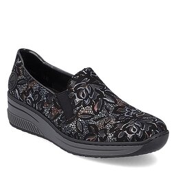 Rieker Félcipő Rieker 48752-90 Schwarz-Metallic 90