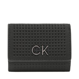 Calvin Klein Portafoglio piccolo da donna Calvin Klein Re-Lock Trifold Xxs Perf K60K610662 BAX