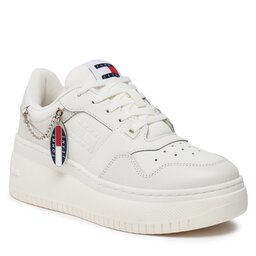 

Снікерcи Tommy Jeans Tjw Retro Basket Flatform Charm EN0EN02421 Ecru YBL, Écru