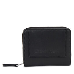 Calvin Klein Portafoglio da donna Calvin Klein Ck Set Zip Around W/Flap Md K60K611099 Ck Black BAX