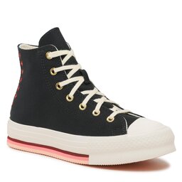Converse Kedas Converse Ctas Eva Lift Hi A03007C Black/Egret/Back Ally Brick