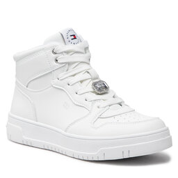 Tommy Hilfiger Sportcipő Tommy Hilfiger High Top Lace-Up Sneaker T3A9-32339-1435 S White 100