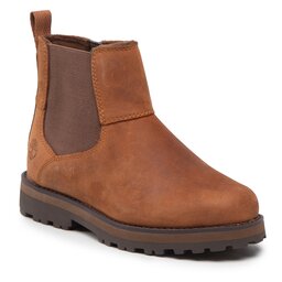 Timberland Gležnjače Timberland Courma Kid Chelsea TB0A25T43581 Md Brown Full Grain