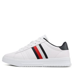 

Снікерcи Tommy Hilfiger Supercup Leather FM0FM04706 White YBS, Білий