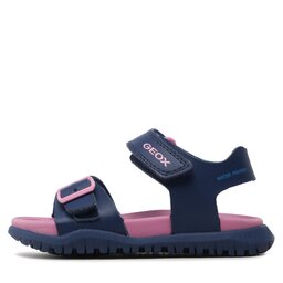 Geox Basutės Geox J Sandal Fusbetto Gi J35HQA000BCC0965 M Navy/Dk Pink